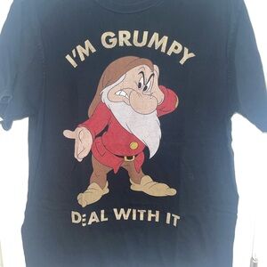 Disney Black Graphic Tee with White Logo